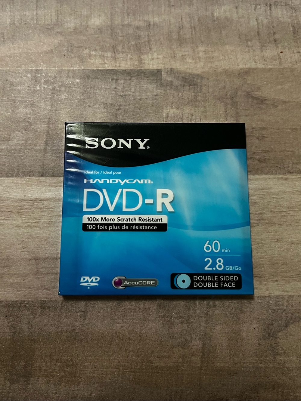 Sony Handycam DVD-R 60m 2.8 GB Doube Sided Disc NEW SEALED